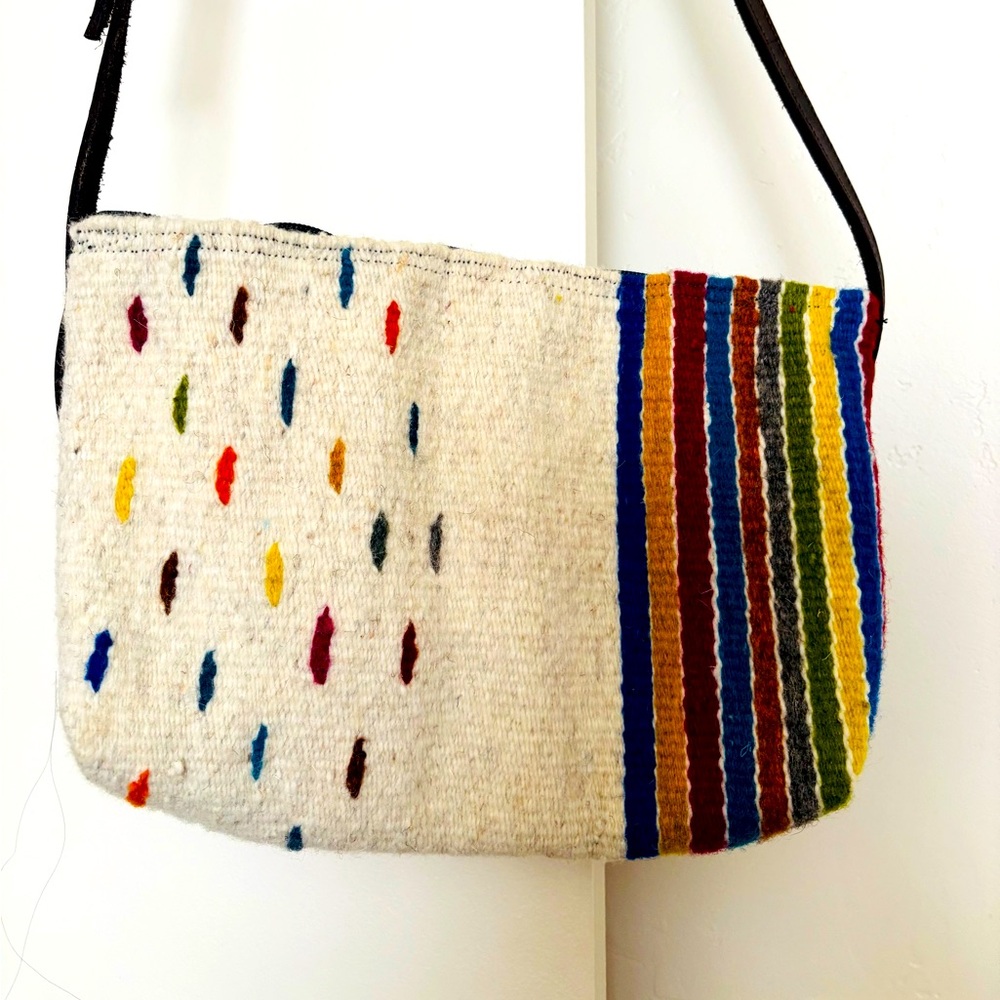 Ethical Handbags Wool Crossbody Bag New no tag. Oaxaca,Mex.